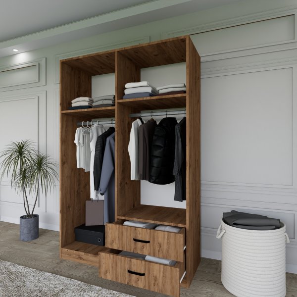 Kleiderschrank 120 cm breit und 180 cm hoch