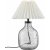 Groove Tischlampe - Klares Glas/Offwhite