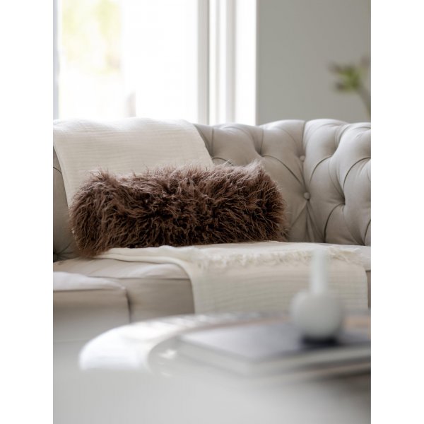 Margit Kissen 15 x 15 x 45 cm - Dunkles Nougat