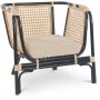 Sessel Marbella - Rattan/schwarz