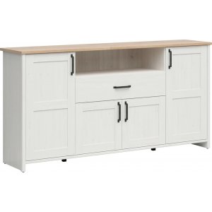 Loksa Sideboard 194 cm - Weikiefer/Eiche