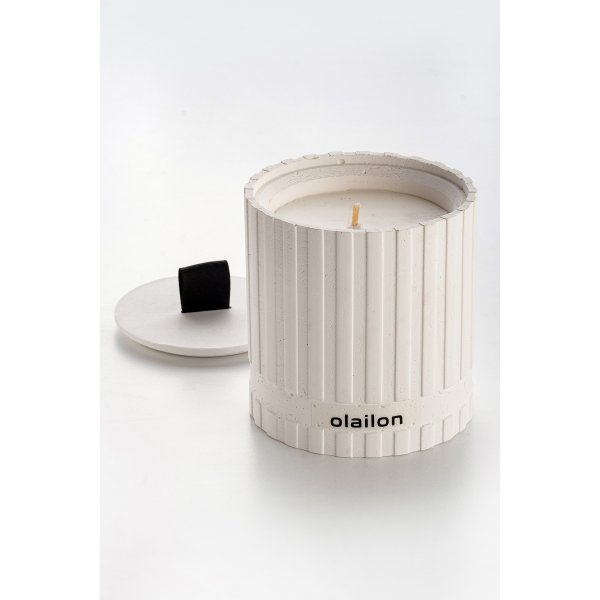 Sutun-Duftkerze - Weiß/Schwarz Sutun-Duftkerze - Weiß/Schwarz