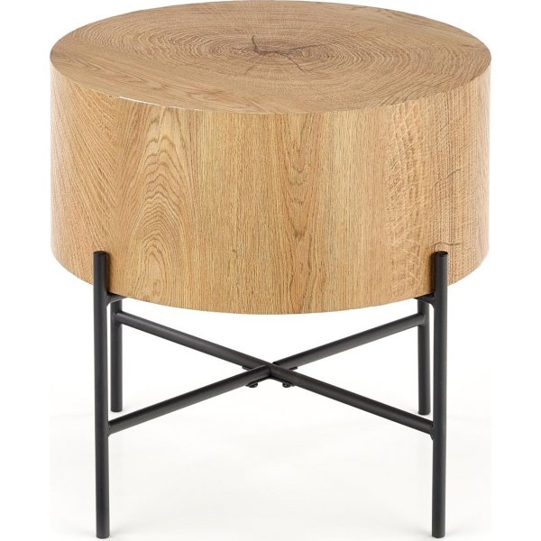 Ennis Couchtisch 45 cm - Eiche/schwarz