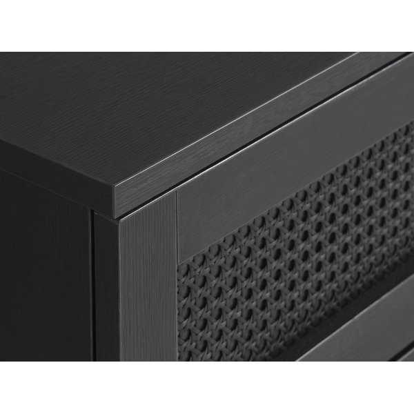 Menu schwarzer Couchtisch mit Schublade 110x60 cm