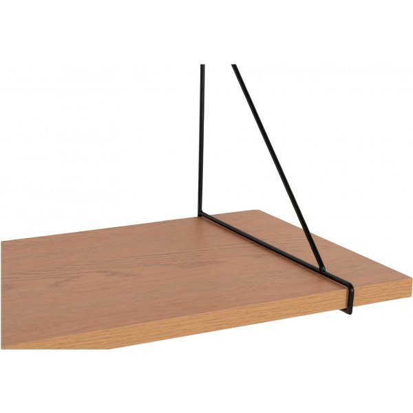 Chiba Wandregal 120 cm - Natur/Schwarz