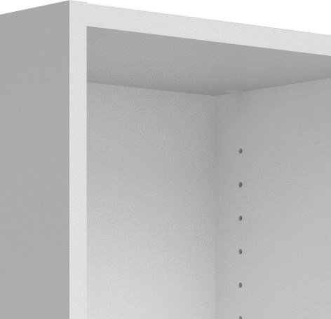 Einfaches niedriges Bcherregal - Wei