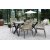 Scottsdale Outdoor-Essgruppen-Esstisch mit 4 Ystad-Gestellsthlen - Schwarz/Beige