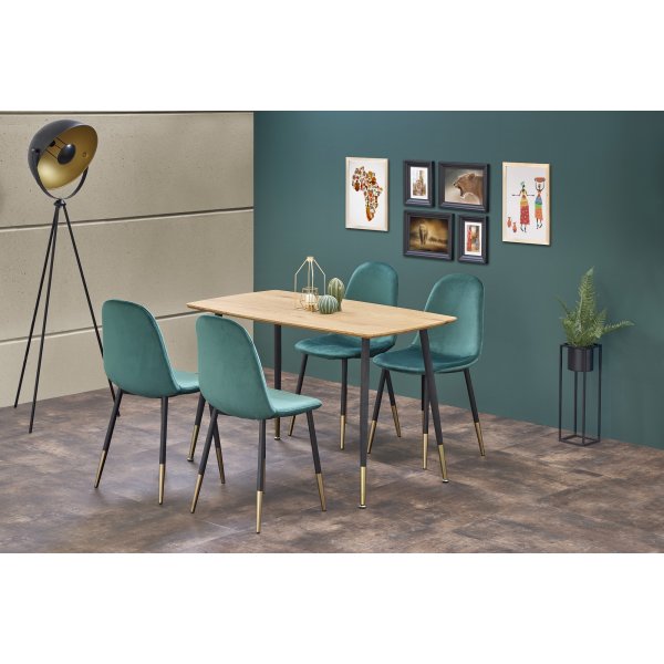 Sidon Esstisch 120 x 70 cm - Eiche/schwarz Sidon Esstisch 120 x 70 cm - Eiche/schwarz