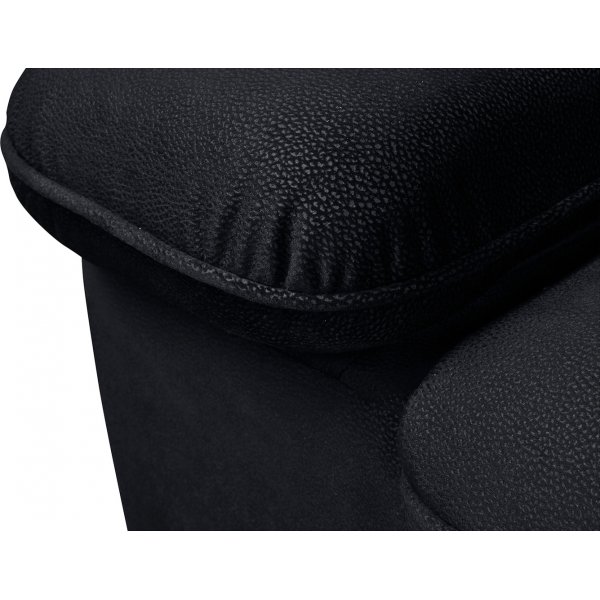 Darby Ecksofa rechts - Schwarz