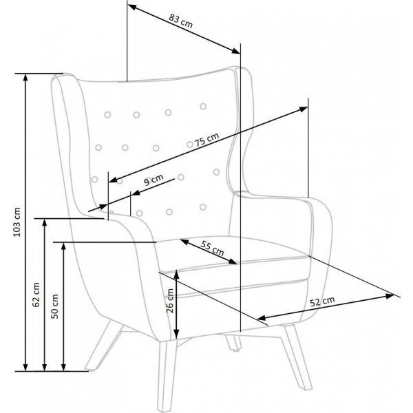 Goodman Sessel - Burgund + M�belreinigung