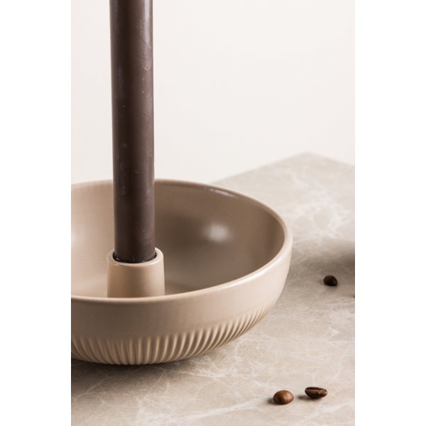 Posh Kerzenständer 18 x 6 cm - Beige Posh Kerzenständer 18 x 6 cm - Beige