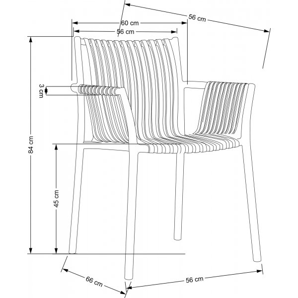 Cadeira Esszimmerstuhl 492 - Schwarz