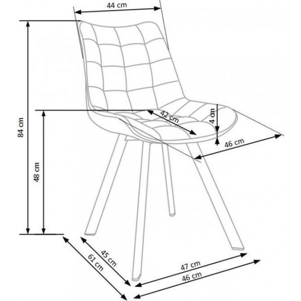 Gerhard Esszimmerstuhl - Trkis