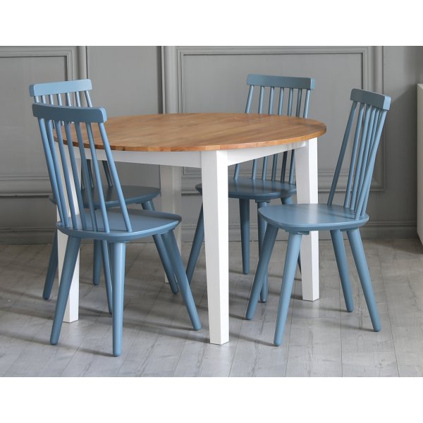 Blauer Steckstuhl (blau RAL5007) + M�belreinigung