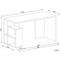 Laban Schreibtisch 120x60 cm - Wei/Cordoba