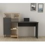 Buggy Schreibtisch 135,9x60 cm - Anthrazit/Eiche