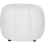 Paisley-Pouf - gebrochenes Wei