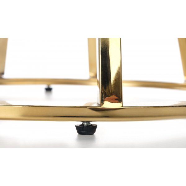 Afina Couchtisch 45 cm - Gold/Spiegelglas