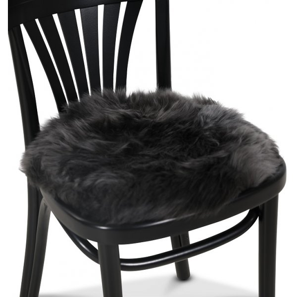 Plaza Stuhlkissen Schafsfell 34 cm - Dunkelgrau Plaza Stuhlkissen Schafsfell 34 cm - Dunkelgrau