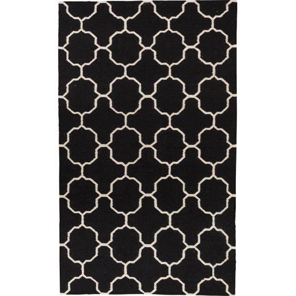 Kelim Teppich Paris - Schwarz