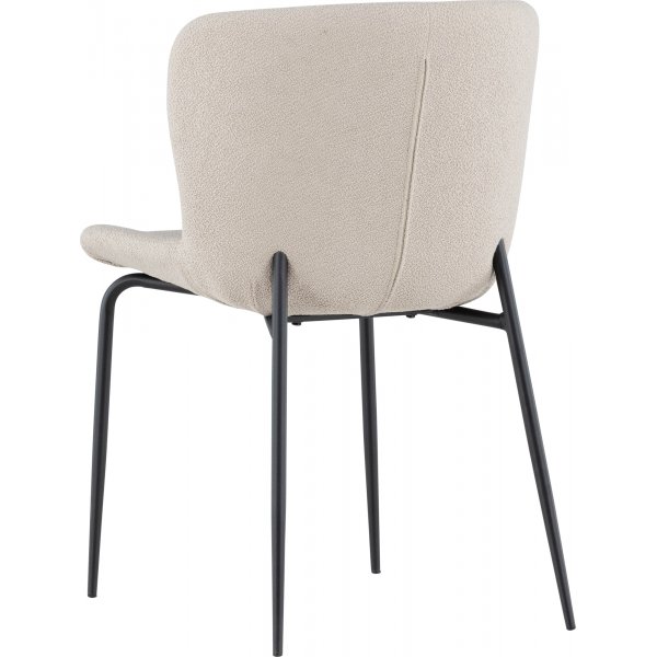 Modesto Esszimmerstuhl - Beigefarbenes Boucl