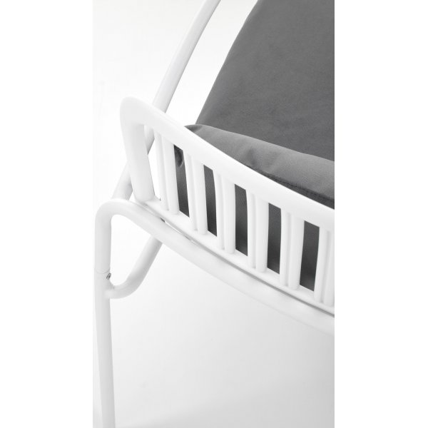 Melby-Sessel - Weiß/Grau Melby-Sessel - Weiß/Grau