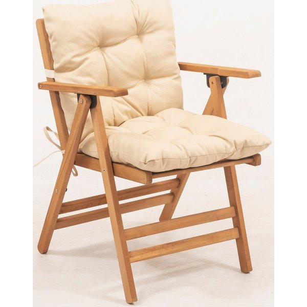 Jardin Outdoor Dining Gruppe 4 - Buch/Creme Jardin Outdoor Dining Gruppe 4 - Buch/Creme