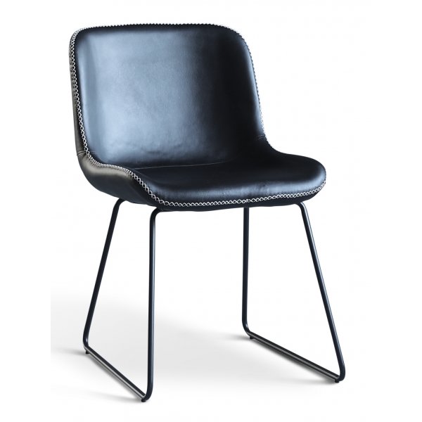 Texas-Essgruppe mit 8 Texas-Esszimmerstühlen aus schwarzem PU + Texas-Esstisch aus dunkelbrauner Eiche 200x100 cm Texas-Essgruppe mit 8 Texas-Esszimmerstühlen aus schwarzem PU + Texas-Esstisch aus dunkelbrauner Eiche 200x100 cm