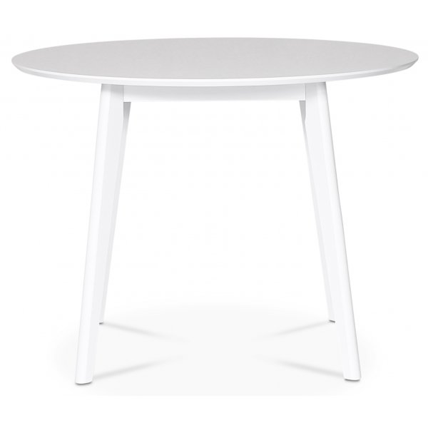 Sandhamn wei�er runder Esstisch �100 cm + M�belf��e