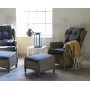 Outdoor-Set Santiago; verstellbare Sessel mit Fuhockern