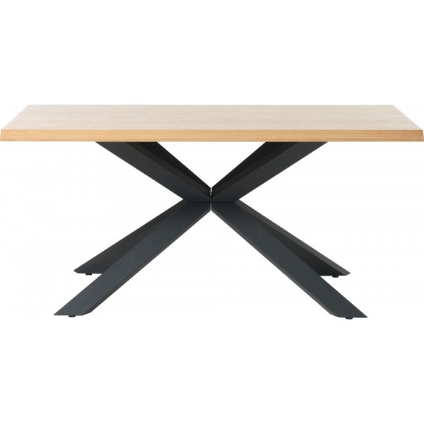 Sky-Esstisch aus Eiche mit gekreuzten Beinen - 160 x 90 cm