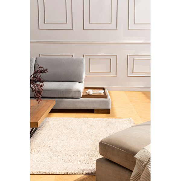 Ecksofa Tulip - Hellgrau