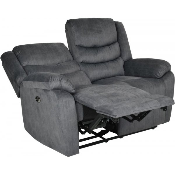 Winfield 2-Sitzer-Sofa mit elektrischer Liege - Dunkelgrau