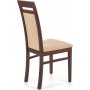 Emily Stuhl - Walnuss dunkel/Beige