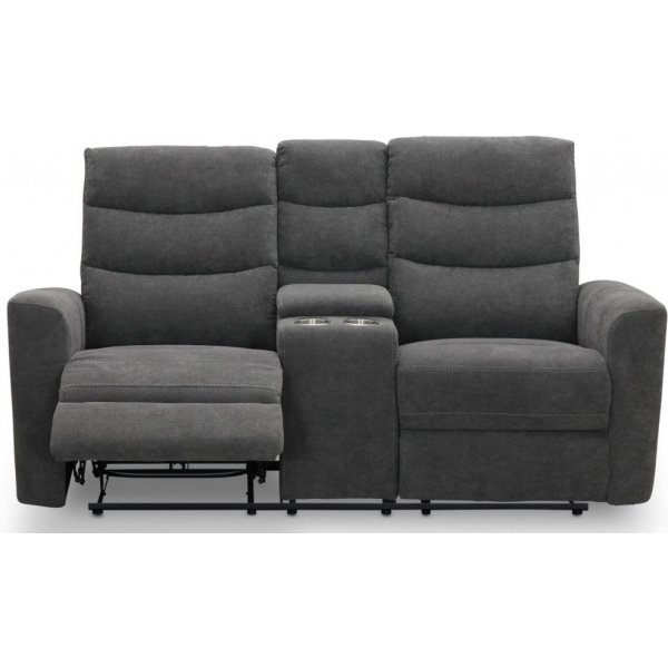 Chicago 2-Sitzer-Liegesofa mit elektrischem Mechanismus - Grau