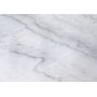 Maryland Couchtisch 75x75 cm - Weier echter Marmor / Mattes Messing