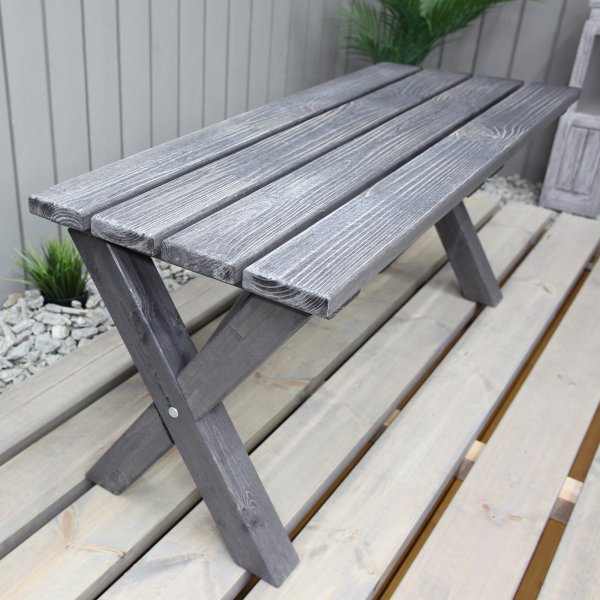 Scottsdale Sitzbank 100 cm - Shabby Chic Grau