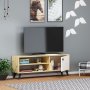 Athena Medienbank - Saphir/Eiche/Wei