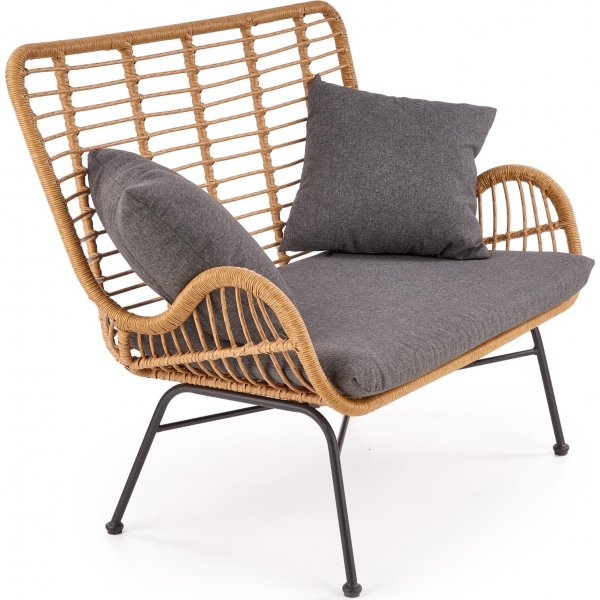 Minos 2-Sitzer-Sofa - Rattan + Fleckentferner fr Mbel