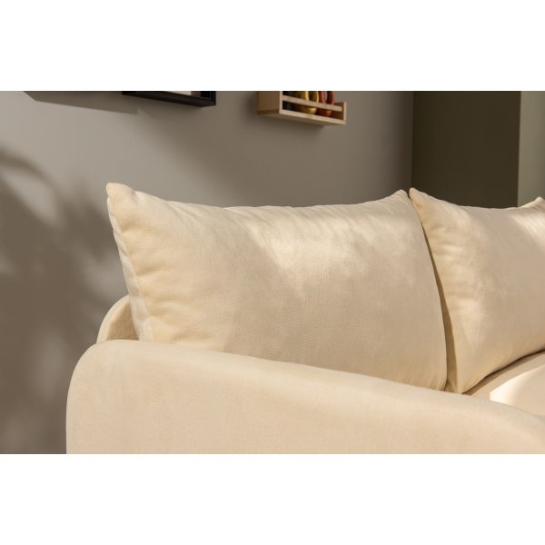 Saga 2-Sitzer-Schlafsofa XL - Creme Saga 2-Sitzer-Schlafsofa XL - Creme