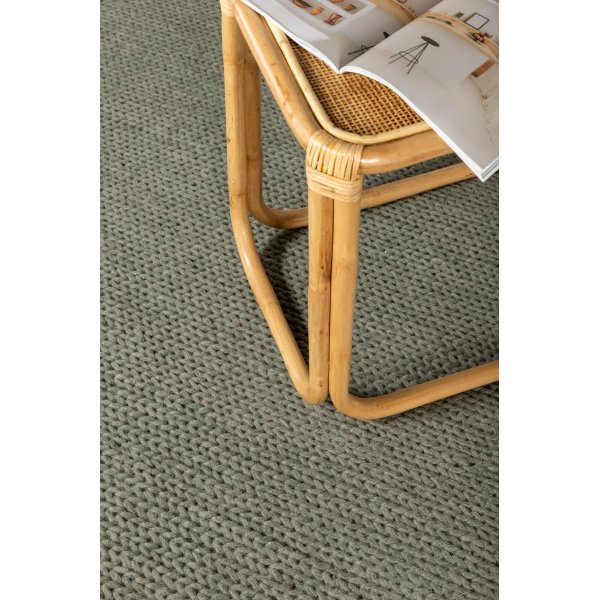 Wollteppich Hilding - Grün Wollteppich Hilding - Grün