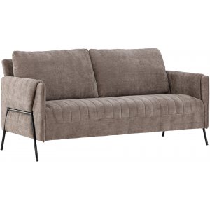 Indigofarbenes 2-Sitzer-Sofa - Beige