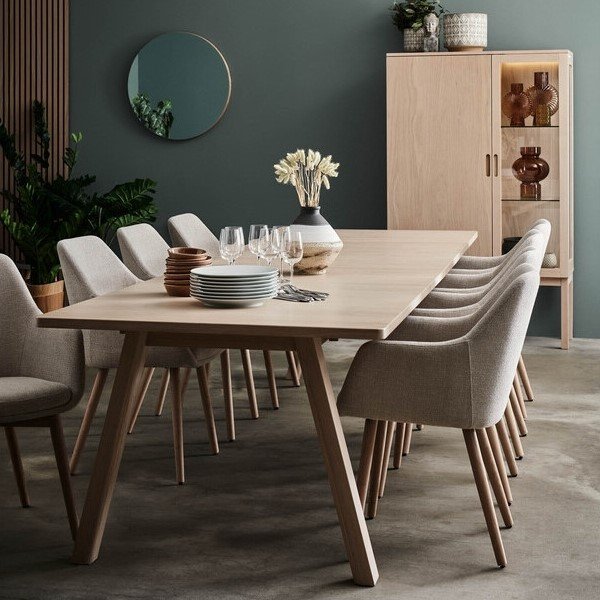 Sandholmen Esstisch 220 x 100 cm - Weiß pigmentierte Eiche Sandholmen Esstisch 220 x 100 cm - Weiß pigmentierte Eiche