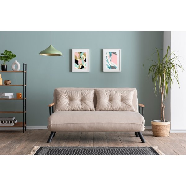 Sando 2 2-Sitzer-Schlafsofa - Creme