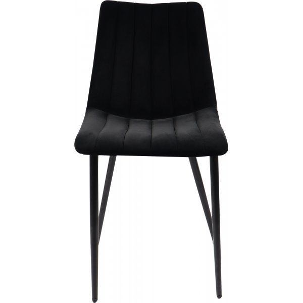 Kayla Stuhl - schwarzer Samt