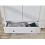 Barock-Kleiderschrank mit 2 Tren - Wei