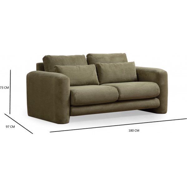 Suzy 2-Sitzer-Sofa - Grün Suzy 2-Sitzer-Sofa - Grün