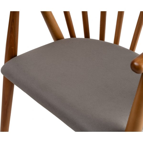 Doris Sessel - Eiche/Grau