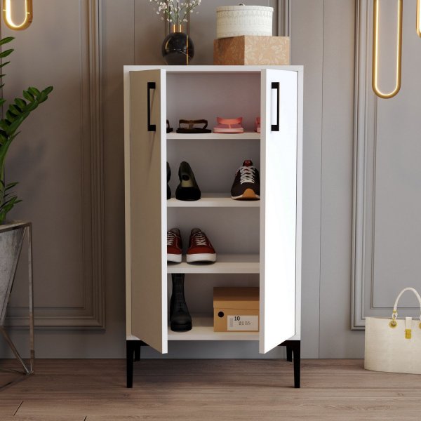 Prager Schuhschrank - Weiß Prager Schuhschrank - Weiß