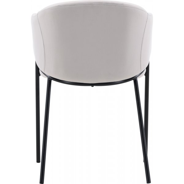 Evelina Esszimmerstuhl - Grauer Samt Evelina Esszimmerstuhl - Grauer Samt